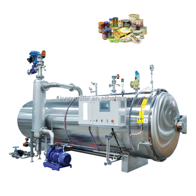 1100*1200*1500MM Medium Water Fish Canned Food Sterilisator Processing Retort Machine