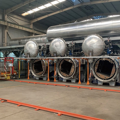380 V roterende retortsterilisator voor industriële horizontale autoklavering