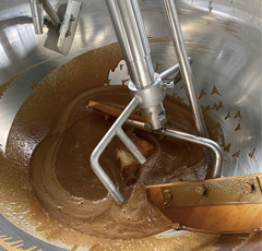 304 roestvrij staal Automatische multi-roerder met jas Kookketel voor hotpot saus