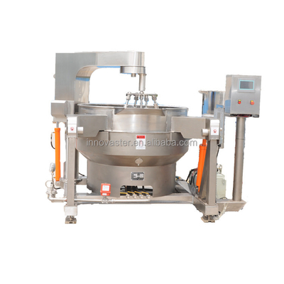 100-600L capaciteit Automatische gasverwarming Jacket Kookketel voor Sauce Multi-agitator