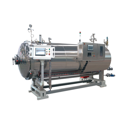 380 V roterende retortsterilisator voor industriële horizontale autoklavering