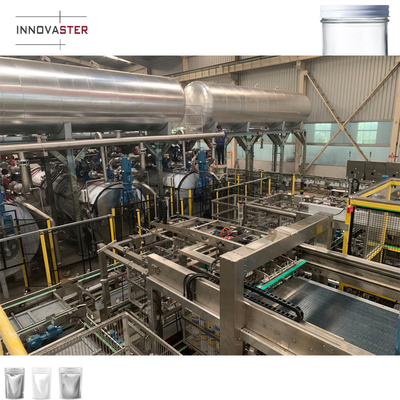 Retort Shuttle Automatische melkflessenlader en -laadmachine voor autoklavenmand