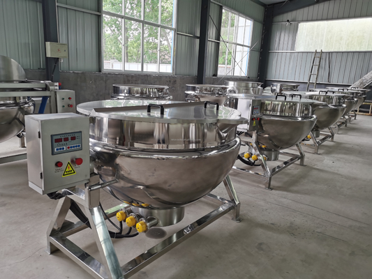 Duurzame stoom/elektrische/gas/elektromagnetische verwarmingsjas ketel met roermixer