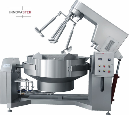 Kookketel met agitatormixer en 400 kg roestvrij staal