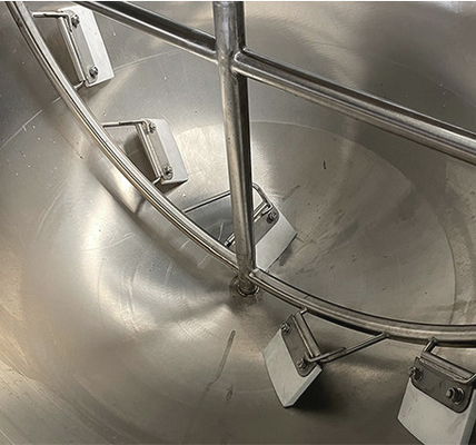 Kookketel met agitatormixer en 400 kg roestvrij staal