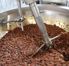 Kookketel met agitatormixer en 400 kg roestvrij staal
