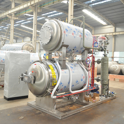 Hoogtemperatuursterilisatie Horizontale fles/zak met voedselsterilisator Wateronderdompeling Retort Autoclaaf 380V