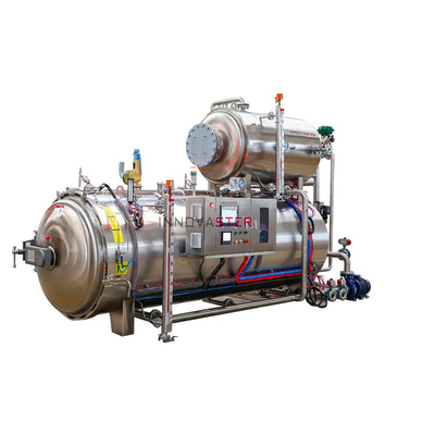 Automatische batch retort fles zak onder druk sterilisator machine voor voedsel en dranken