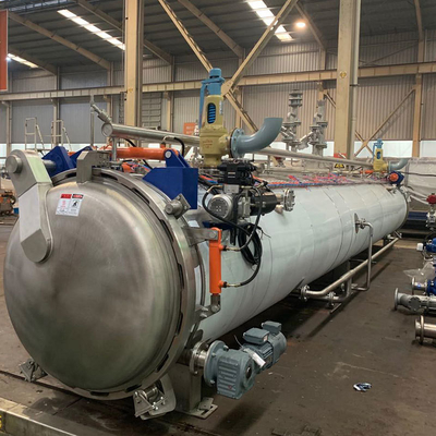 Fysieke sterilisatie Horisontale voedingsautoclaaf Stoomsterilisatie Kookretortmachine 1KW