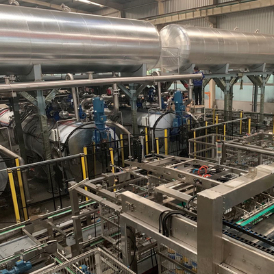 1 kW roterende wateronderdompeling gecondenseerde melk retort autoclaaf sterilisator machine met 1