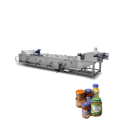 Pasteurisator/machine tunnel voor pasteurisatietijd 6-50 min van pickle-blikjes