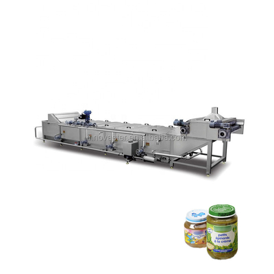 Pasteurisator/machine tunnel voor pasteurisatietijd 6-50 min van pickle-blikjes