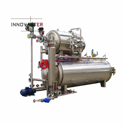 500 kg warmwater spuitretort voor babyvoedsel/voedsel voor verwerkte producten/voer voor huisdieren aanpasbaar