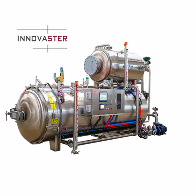 500 kg warmwater spuitretort voor babyvoedsel/voedsel voor verwerkte producten/voer voor huisdieren aanpasbaar