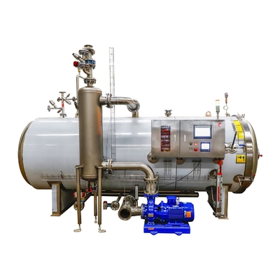 3P Spanningsdampwater Cascading Retort Machine Sterilisator voor de voedselverwerkende industrie