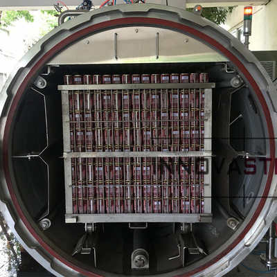 3P Spanningsdampwater Cascading Retort Machine Sterilisator voor de voedselverwerkende industrie