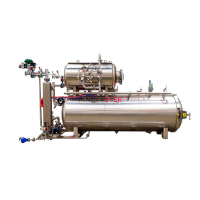 Voedsel- en drankwinkels Watercascading Retort Machine Autoklaaf sterilisatie voor glazen potten en blikken