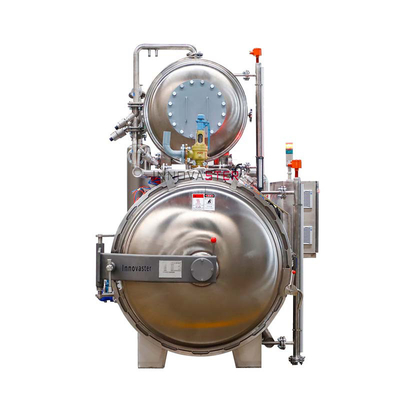 Voedsel- en drankwinkels Watercascading Retort Machine Autoklaaf sterilisatie voor glazen potten en blikken