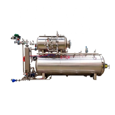 Voedsel- en drankwinkels Watercascading Retort Machine Autoklaaf sterilisatie voor glazen potten en blikken