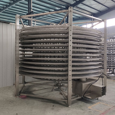 Industriële IQF garnalen vis kaas spiraalvriezer machine met één toets aanraking operatie
