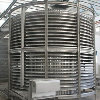 Spiraler snelle vriezer voor duurzame groenten/vlees/zeevruchtenverwerkingsapparatuur
