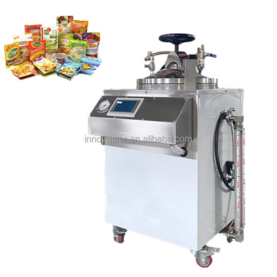 Kleine model 60 kg Verticale wateronderdompeling sterilisatie retort voor voedselverwerking