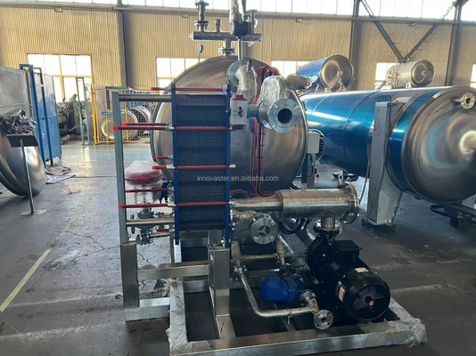 Gemakkelijk te bedienen stoomverwarming water spuit retort machine voor klaar-om-te-eten maaltijden