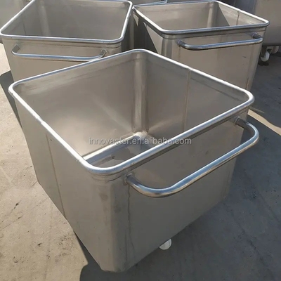 Voedsel met vertrouwen vervoeren met roestvrij staal 304 transportkarretjes/bakken/trolley's