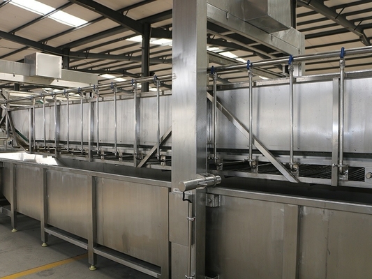 Vissenvlees IQF-producten Ontdooiingsmachine met aangepaste spanning en automatische onderdompeling in water